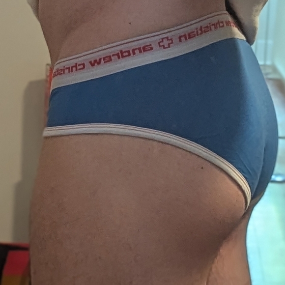 Andrew Christian XL label Blue Brief - Picture 4 of 4